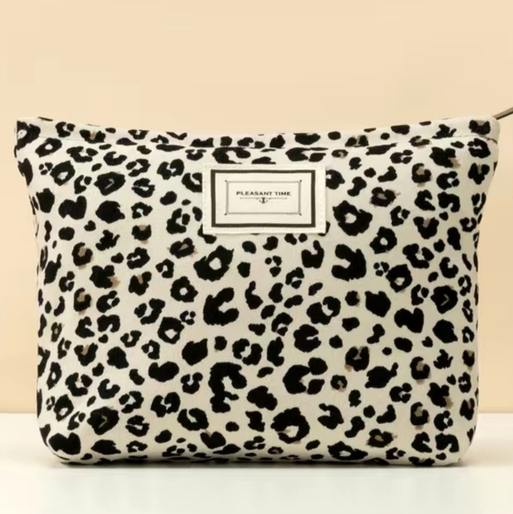 Cheetah Print Makeup Bag